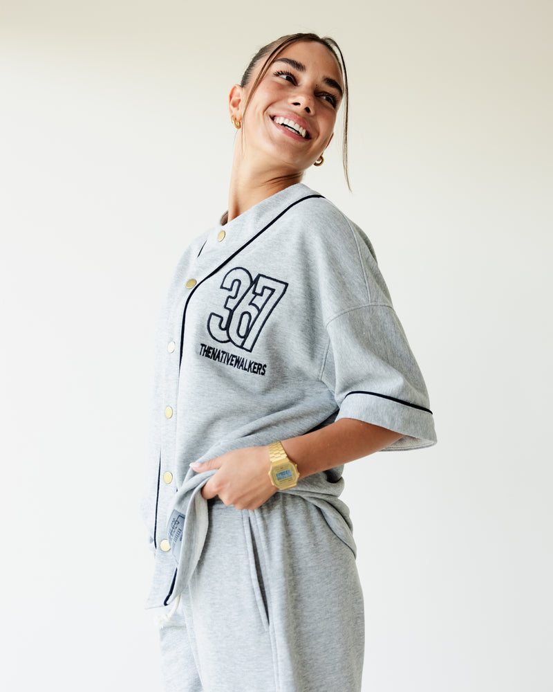 تحميل الصورة في عارض المعرض, قميص بيسبول رصاصي
