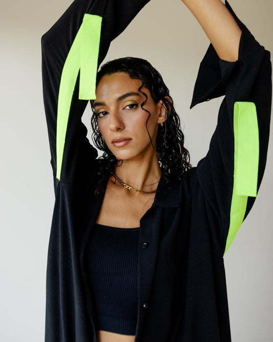 قميص بريزي اسود